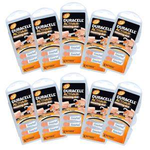 Duracell Size 13 Hearing Aid Batteries Pack of 60