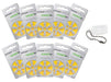 Power One Hearing Aid Batteries Size 10 Pack of 120 & Battery Caddy