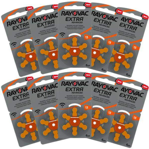 Rayovac Hearing Aid Batteries Size 13 Pack of 60
