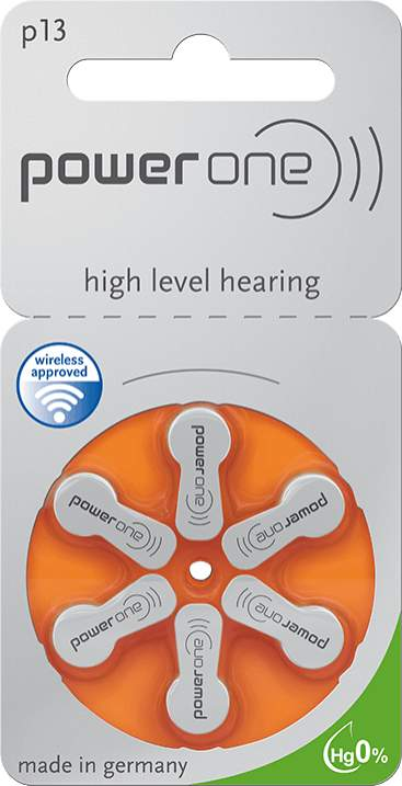 Piles Auditives PowerOne Taille 13-HearingDirect-marque_Power One,prix_2 - 2.99,taille_Taille 13,type_Lot de 6